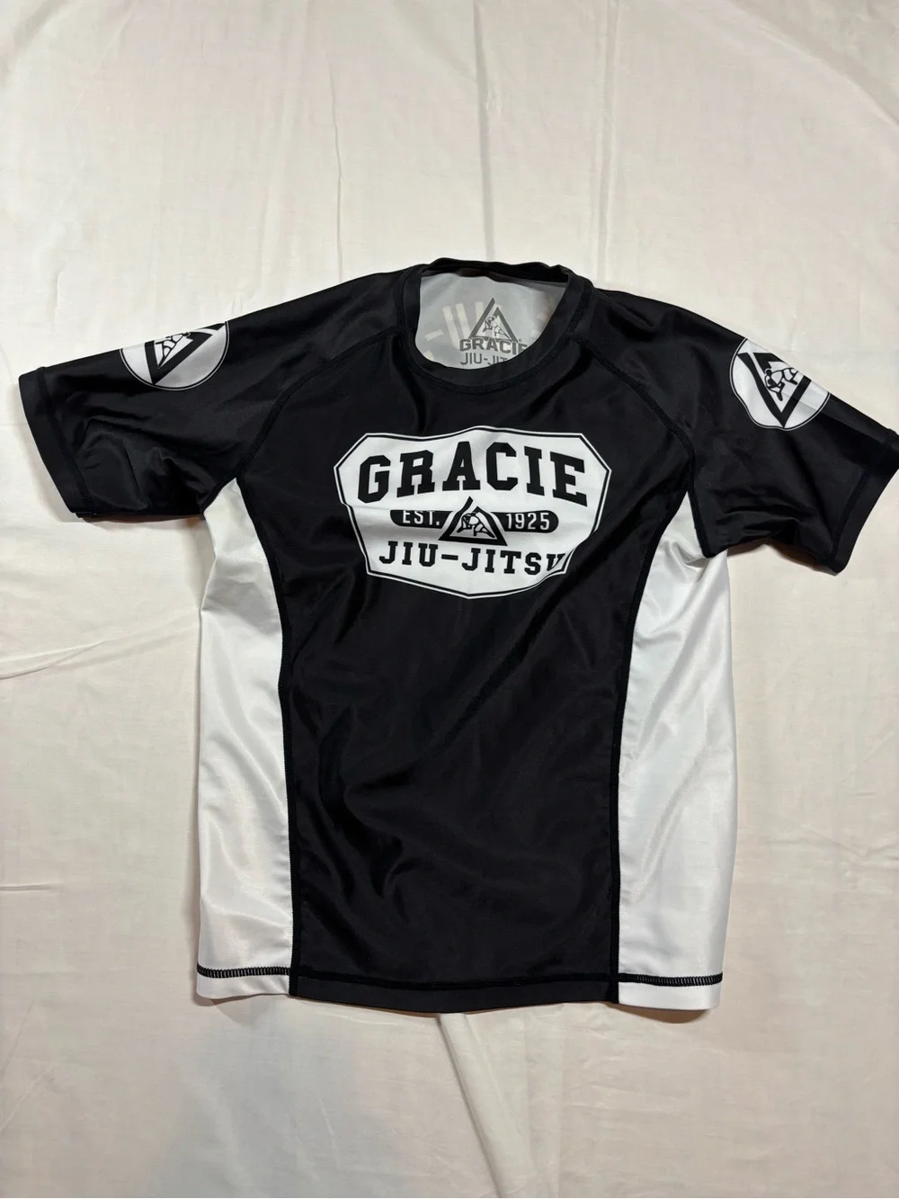 Grace Jiu-Jitsu kids Black & White Training Rash Guard